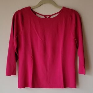 Talbots Vibrant Pink Long Sleeve Top